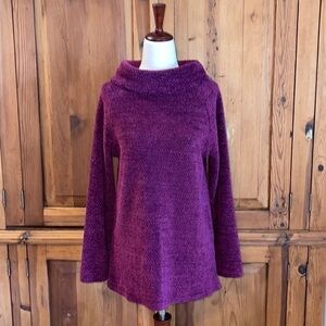 Soft Surroundings purple roll neck Sweater Sz. XS